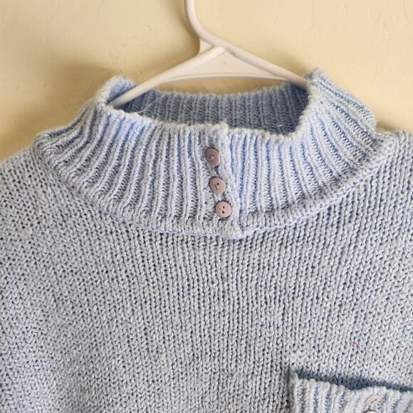 Gerard Works Mock Neck 100% Acrylic Pullover Knit Sweater Woman's Large 1242 - Picture 3 of 8